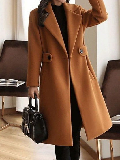 Classic elegant tailored coat for women | Sienna -1