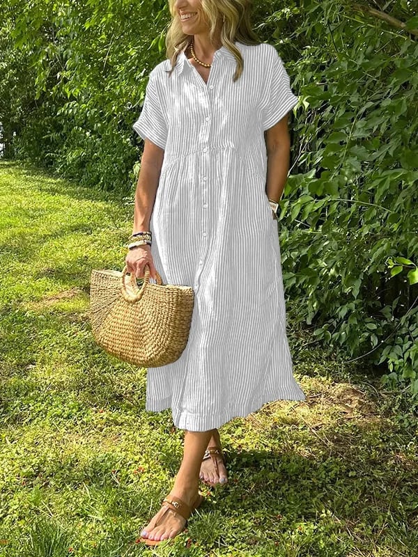 Elegant everyday relaxed maxi dress for women | Ruby -7