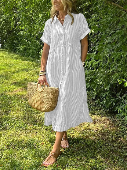 Elegant everyday relaxed maxi dress for women | Ruby -7