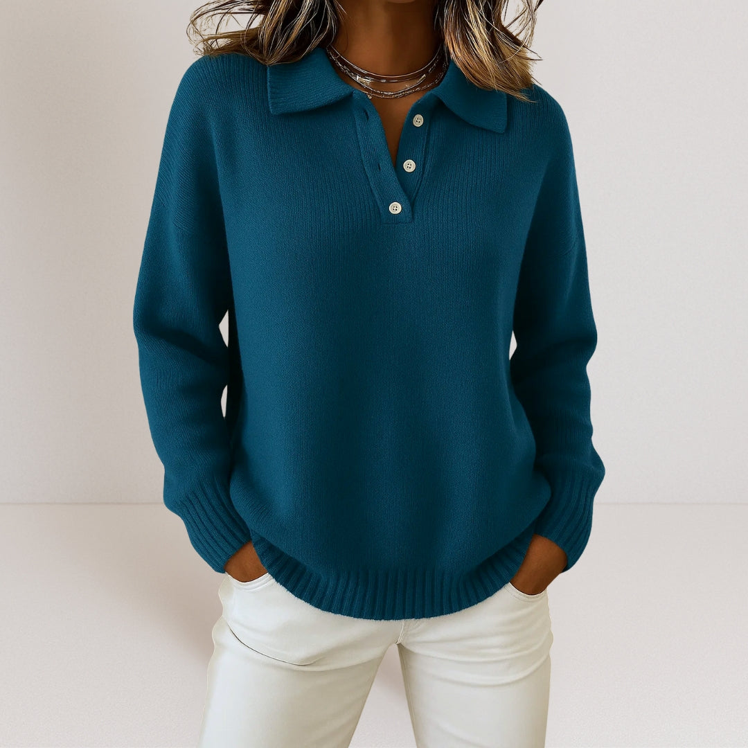 Classic relaxed knit jumper for women | Juliette -2
