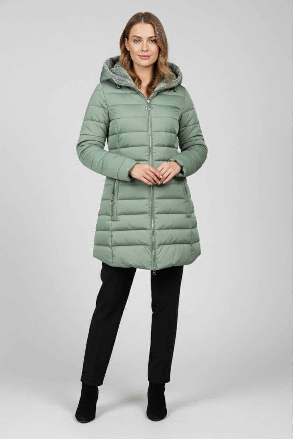 Warm lightweight quilted puffer jacket for women | Caurelle -9
