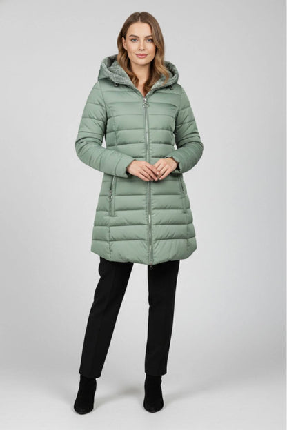 Warm lightweight quilted puffer jacket for women | Caurelle -9