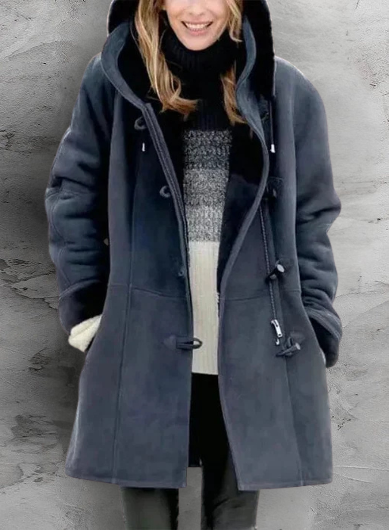 Elegant warm insulated coat for women | Arwelyn -9