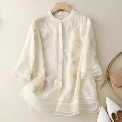 Everyday versatile relaxed top for women | Emily -8