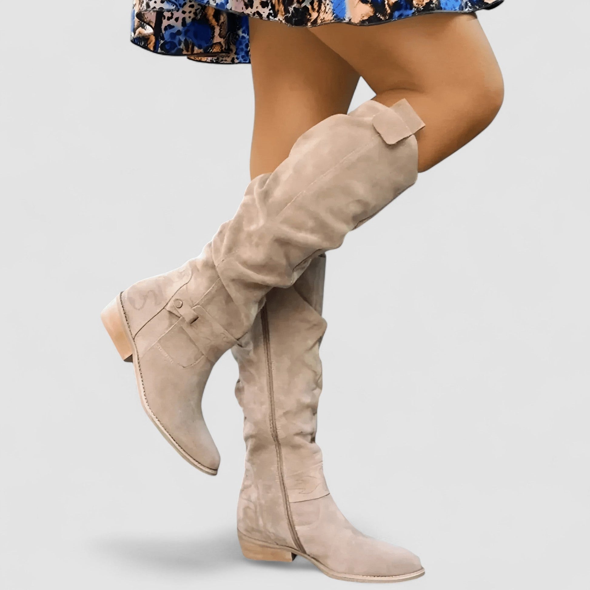 Comfortable rugged leather boots for women | Megan -1