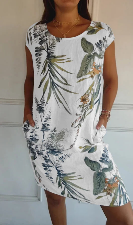 Flowy everyday relaxed dress for women | Soraya -1