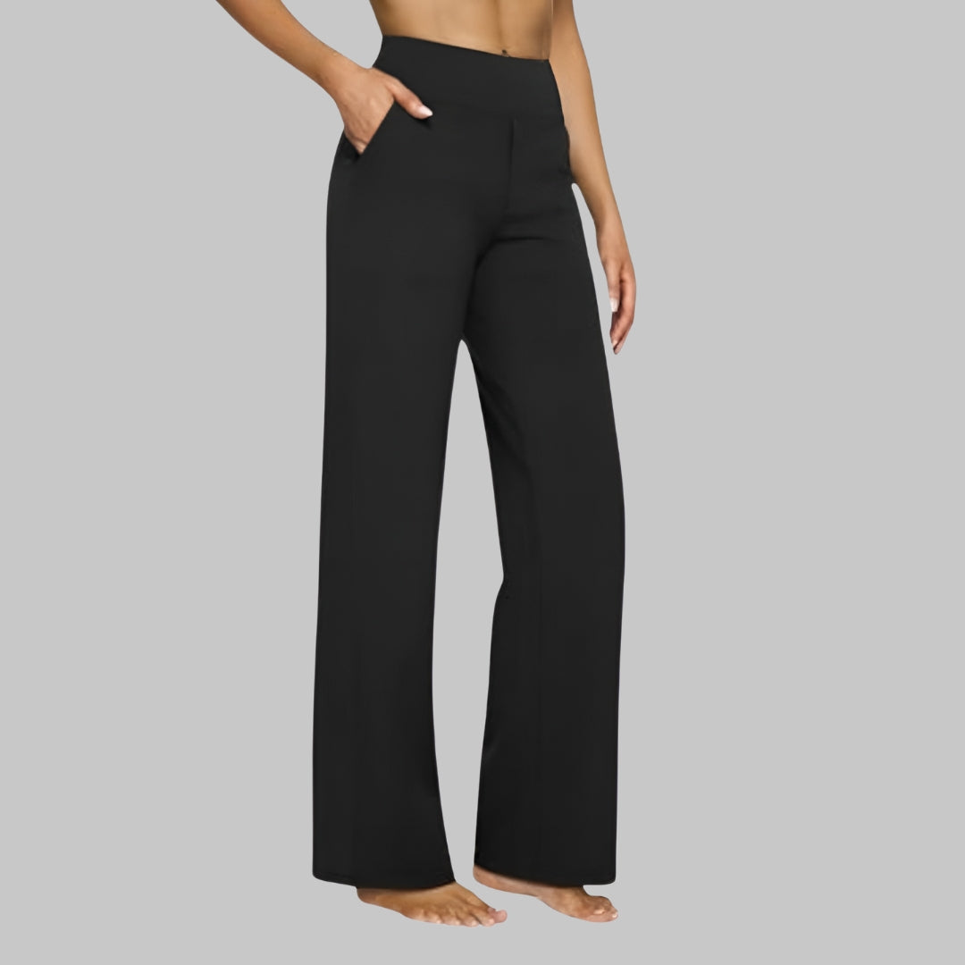 Classic everyday relaxed trousers for women | Adele -8