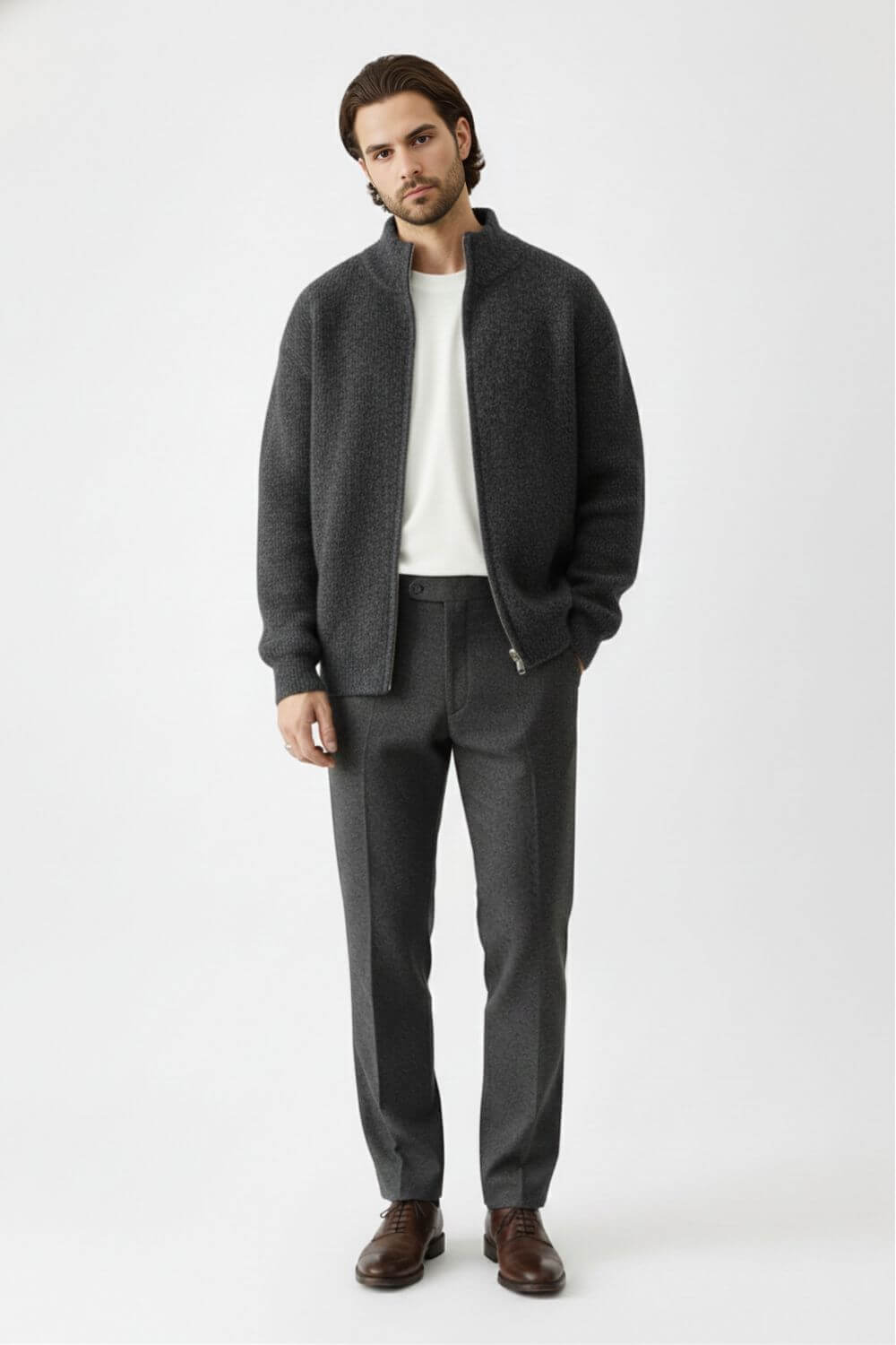 Soft relaxed knit jumper for men | Caurelle -5