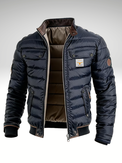 Warm everyday quilted puffer jacket for men | Remy -2