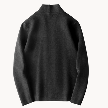 Longline knit ribbed cardigan for men | Belmont -4