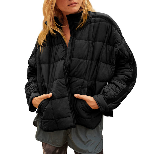 Warm lightweight quilted puffer jacket for women | APRIL -1