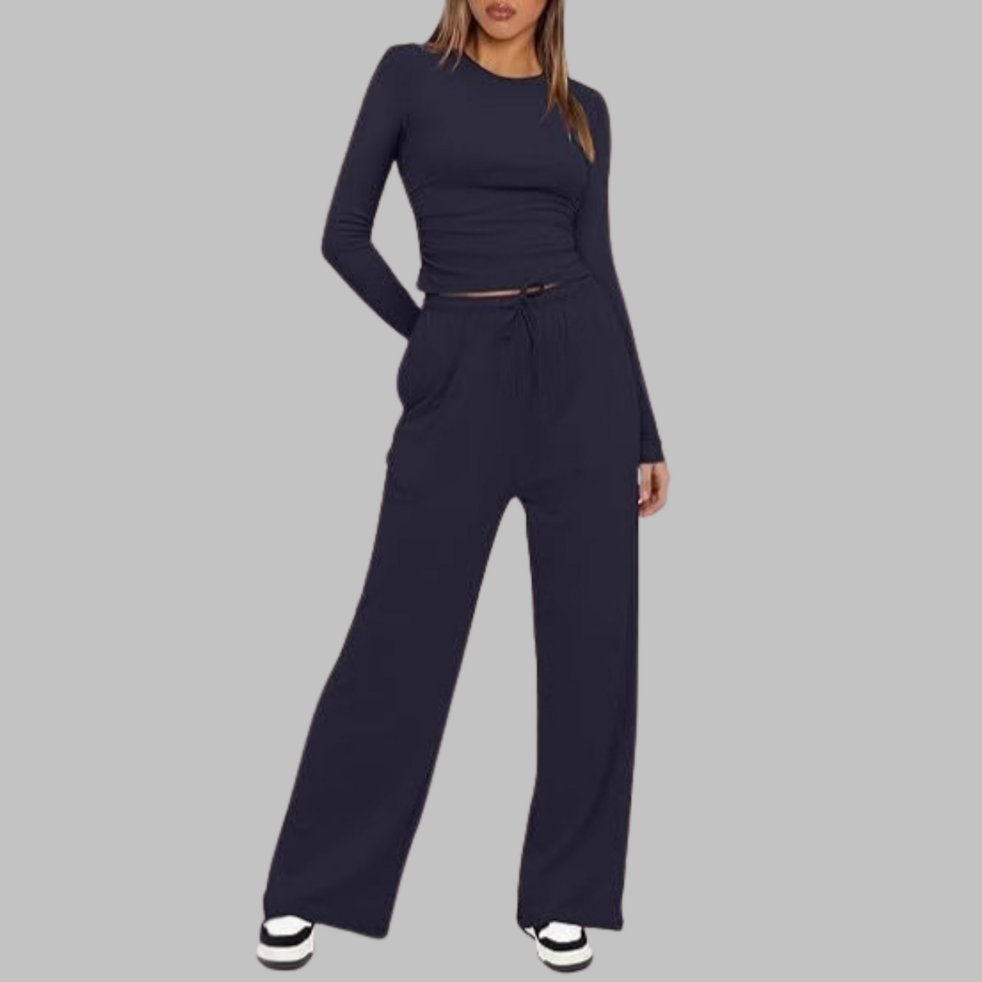 Classic smart relaxed trousers for women | Belle -6