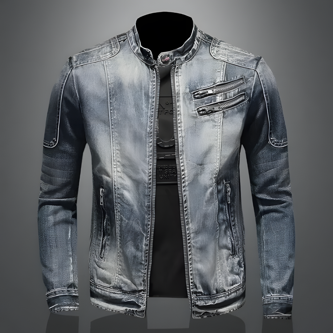 Classic everyday casual denim jacket for men | Alessio -3