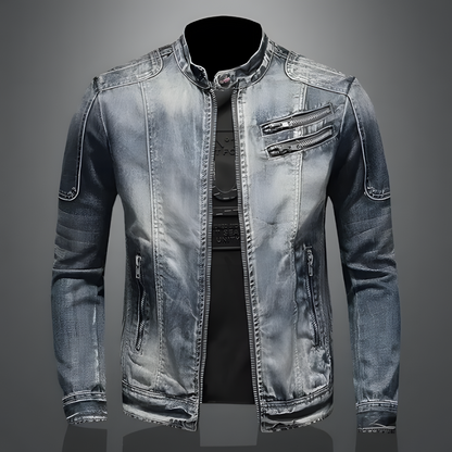 Classic everyday casual denim jacket for men | Alessio -3