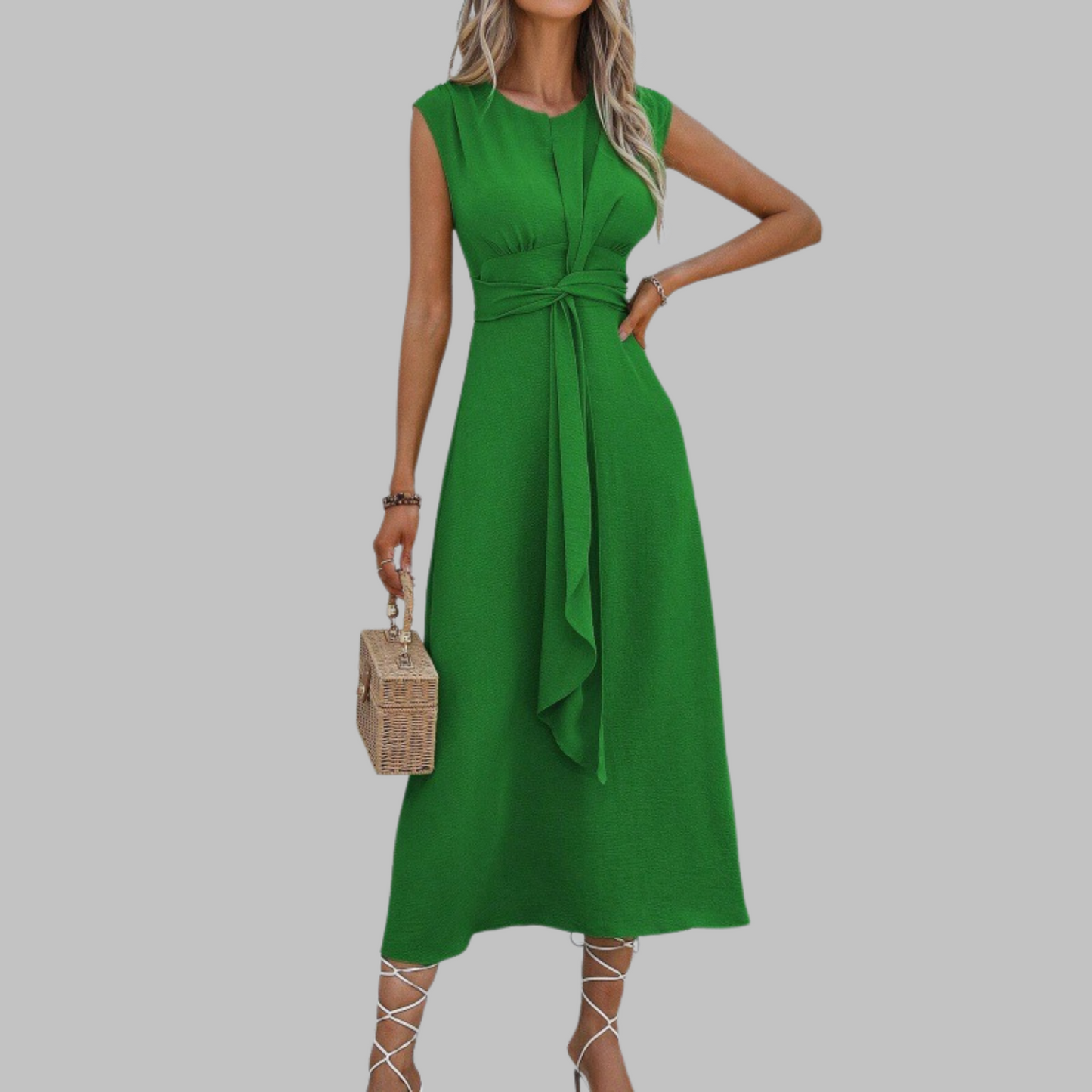 Classic everyday relaxed maxi dress for women | Reese -7