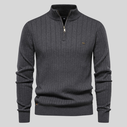 Cosy knit ribbed jumper for men | Zyric -10