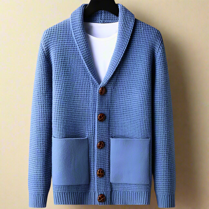 Classic longline knit cardigan for men | Alexander Matthew -9