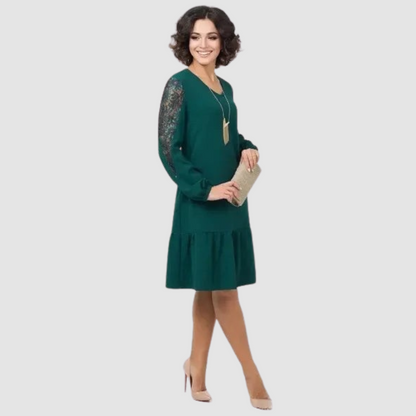 Elegant everyday relaxed midi dress for women | Lowri Quinn -2