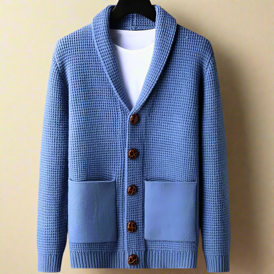 Classic longline knit cardigan for men | Alexander Matthew -1