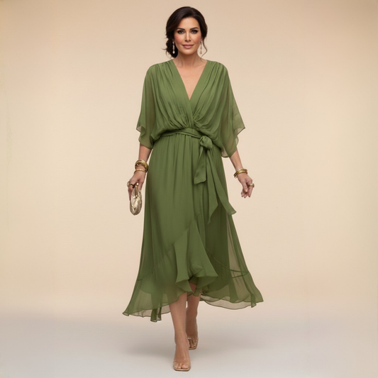 Classic flowy everyday dress for women | Arabella -1