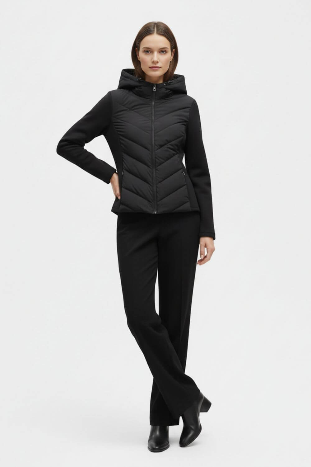 Warm everyday insulated puffer jacket for women | Caurelle -3