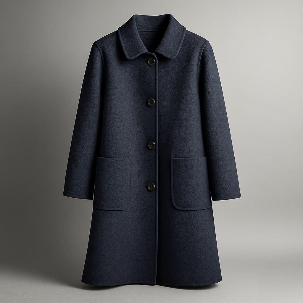 Classic elegant tailored coat for women | Elio -5