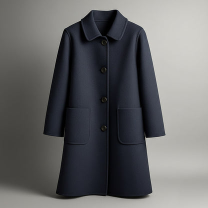Classic elegant tailored coat for women | Elio -5