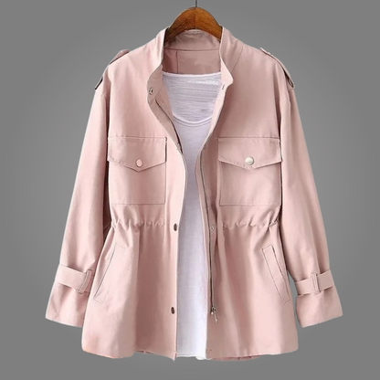 Classic refined longline overcoat for women | Amélie -4