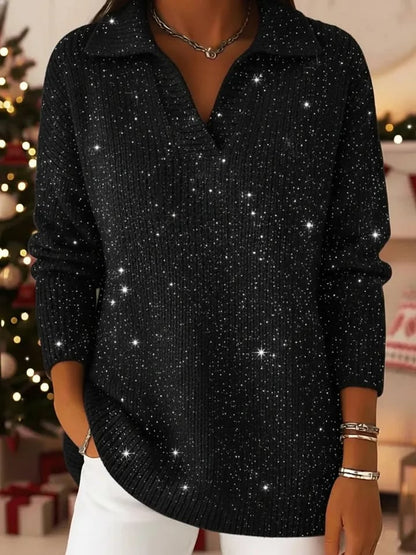 Soft relaxed ribbed jumper for women | Léonie -6