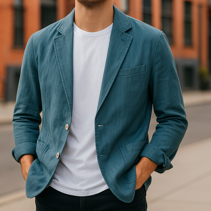 Classic smart tailored blazer for men | Rino -6
