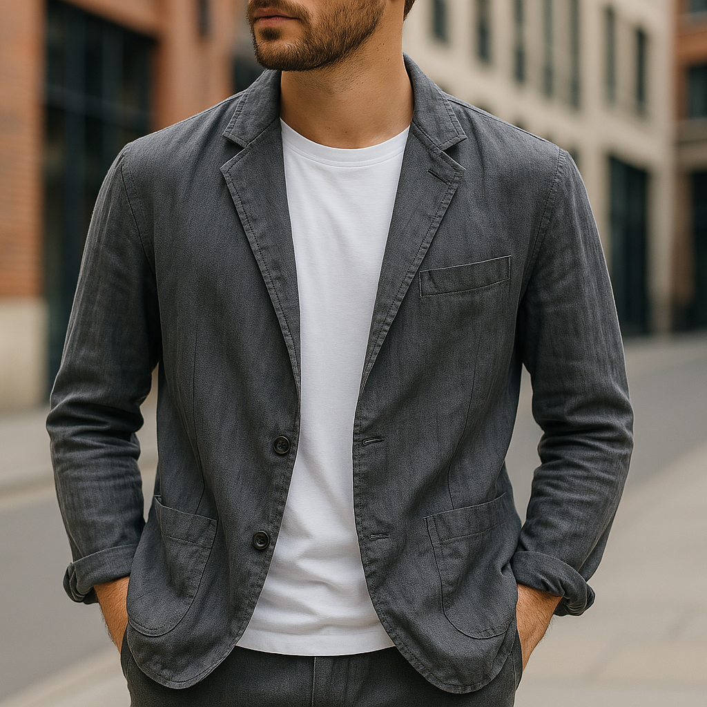 Classic smart tailored blazer for men | Rino -5