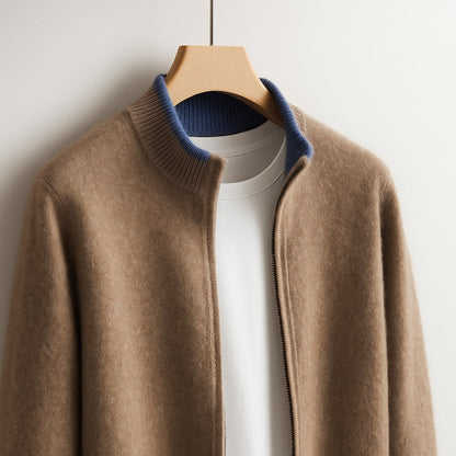 Classic soft ribbed cardigan for men | Alessio -4