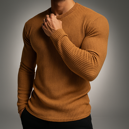 Cosy knit ribbed jumper for men | Derrickson -1