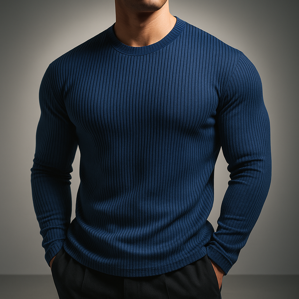 Cosy knit ribbed jumper for men | Derrickson -2