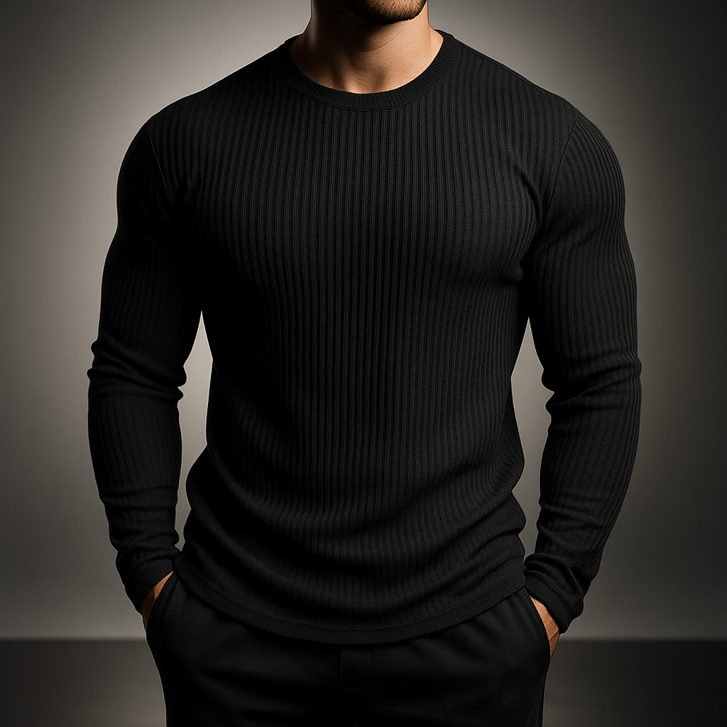 Cosy knit ribbed jumper for men | Derrickson -4