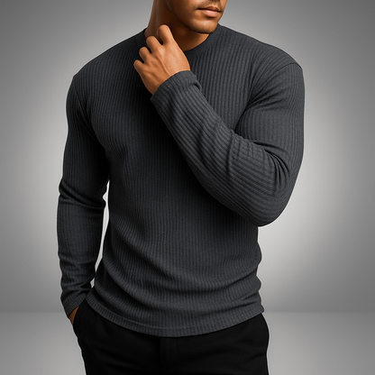 Cosy knit ribbed jumper for men | Derrickson -5