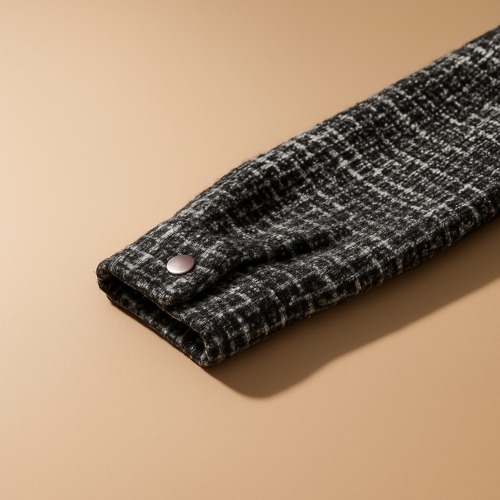 Classic everyday versatile overshirt for men | Houndstooth-pattern -6