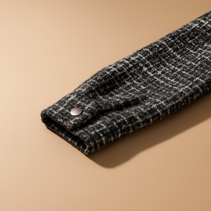 Classic everyday versatile overshirt for men | Houndstooth-pattern -6