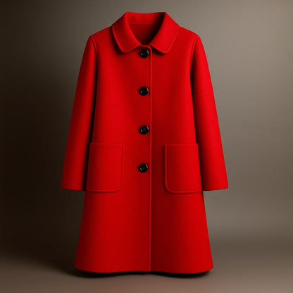 Classic elegant tailored coat for women | Elio -3