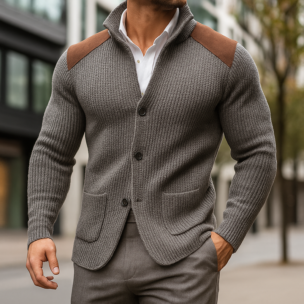 Tailored fitted structured blazer for men | Davenport -2