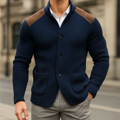 Tailored fitted structured blazer for men | Davenport -4