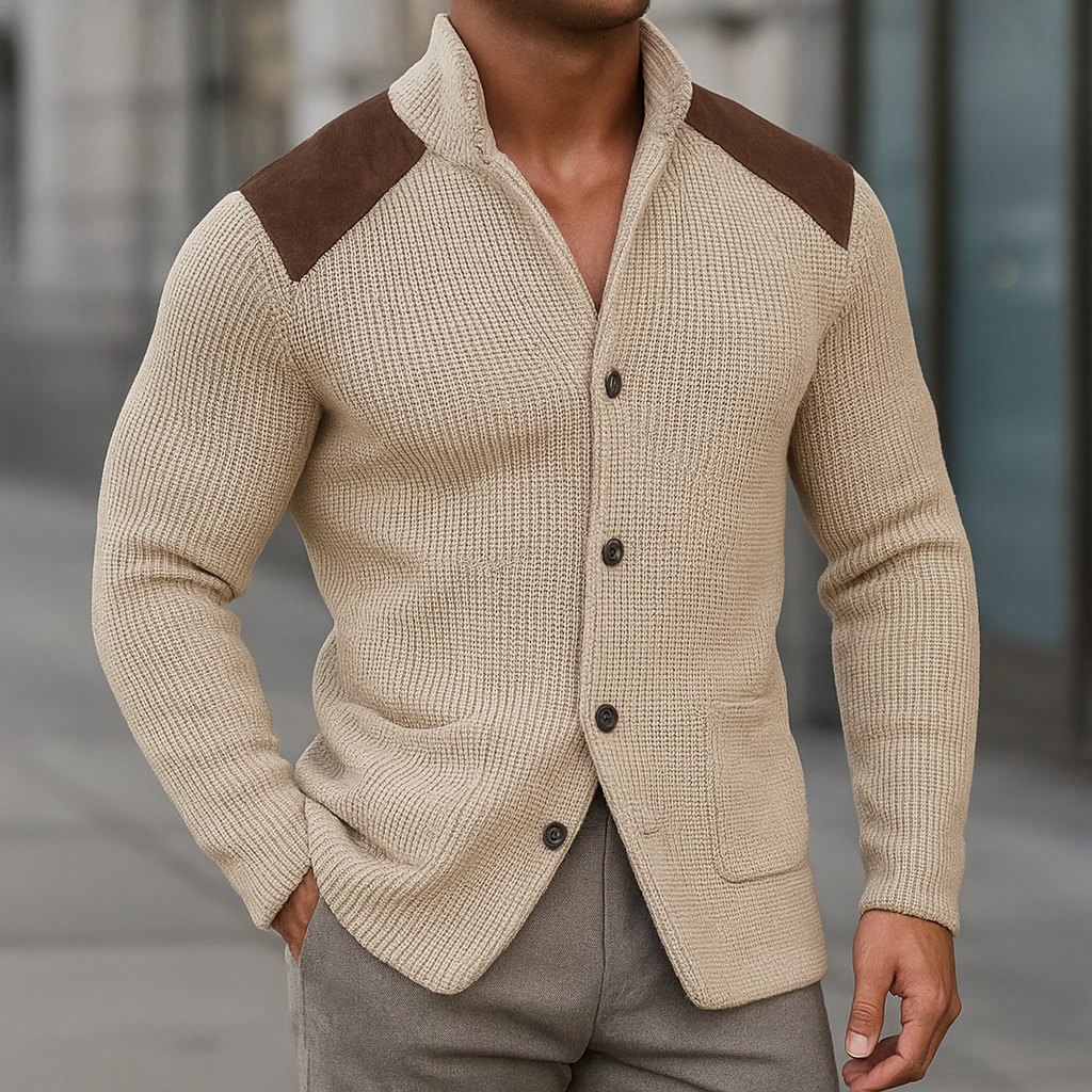 Tailored fitted structured blazer for men | Davenport -8