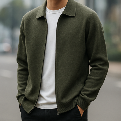 Cosy relaxed knit cardigan for men | Roma -5