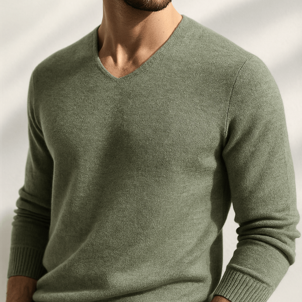 Classic cosy ribbed jumper for men | Harbour -7