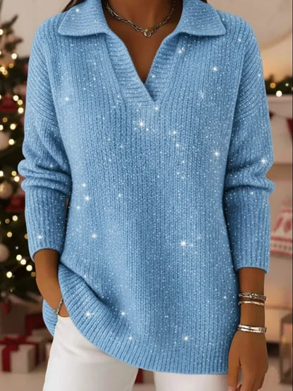 Soft relaxed ribbed jumper for women | Léonie -5