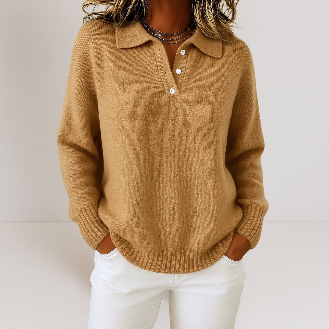 Classic relaxed knit jumper for women | Juliette -5