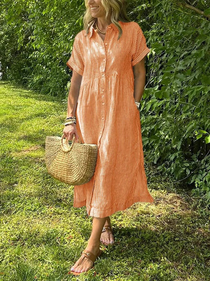 Elegant everyday relaxed maxi dress for women | Ruby -3