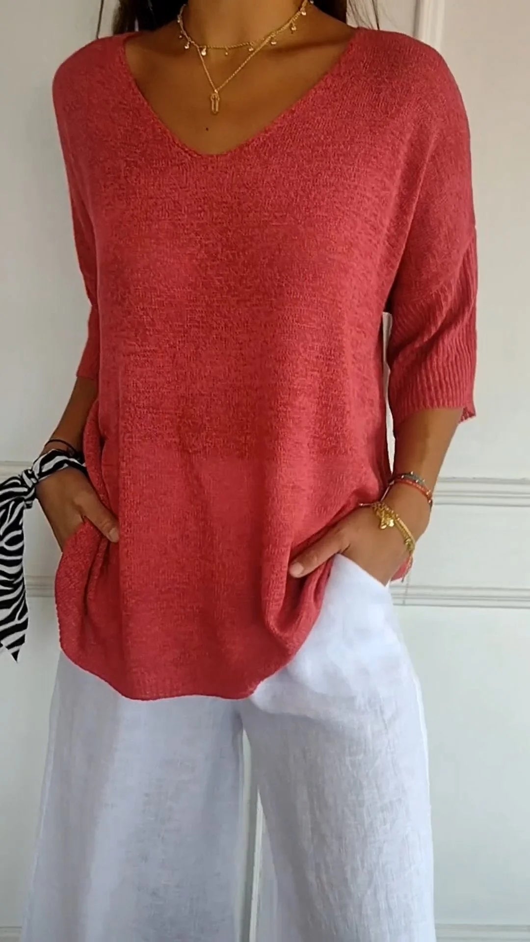 Refined everyday relaxed top for women | LAUREN -2