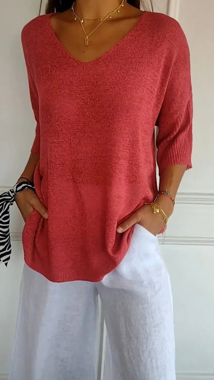 Soft versatile relaxed top for women | Jill -1