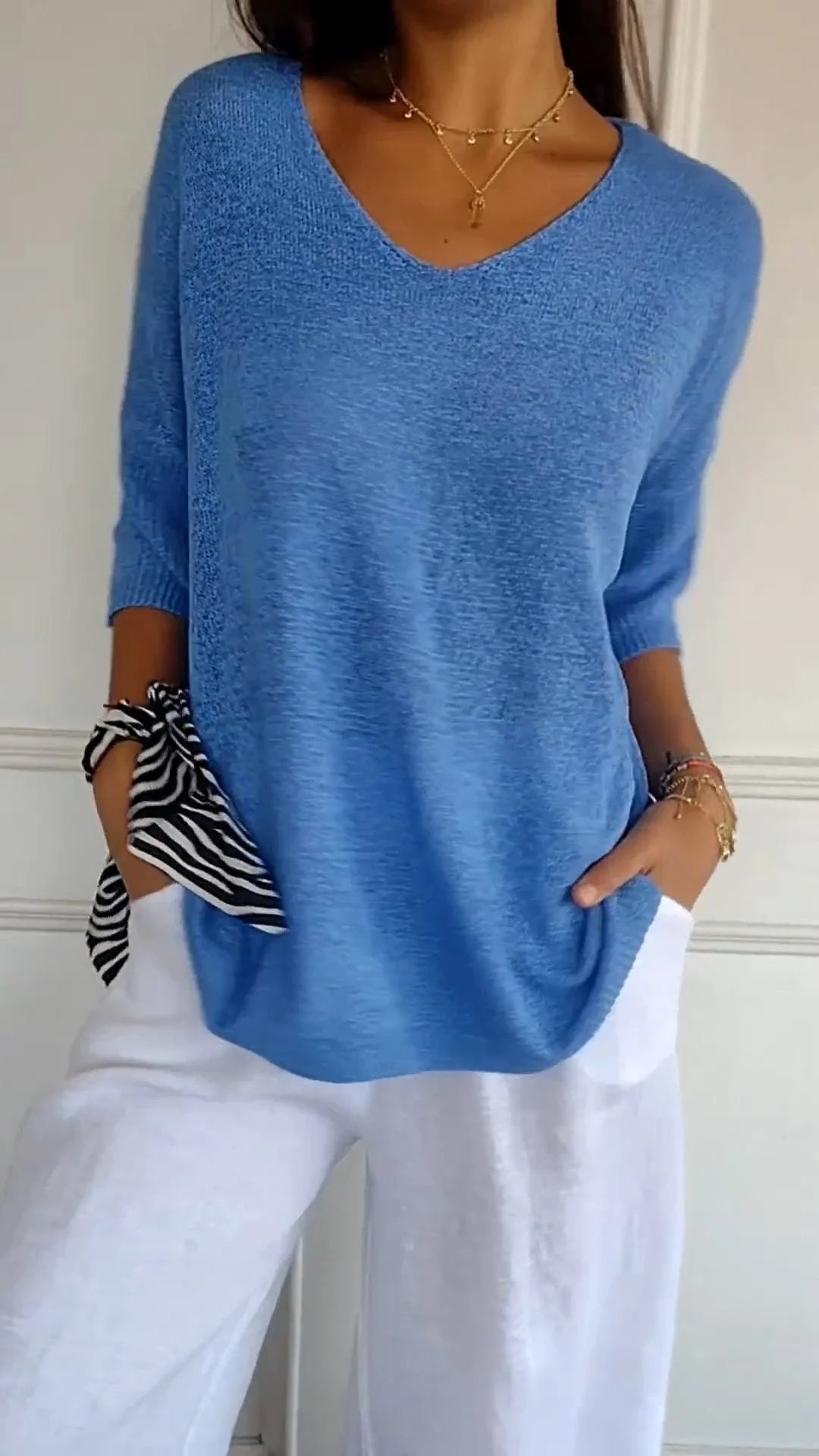 Refined everyday relaxed top for women | LAUREN -5